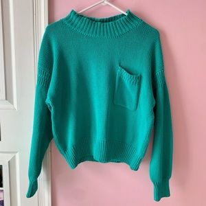 Vintage Pastel Teal Sweater